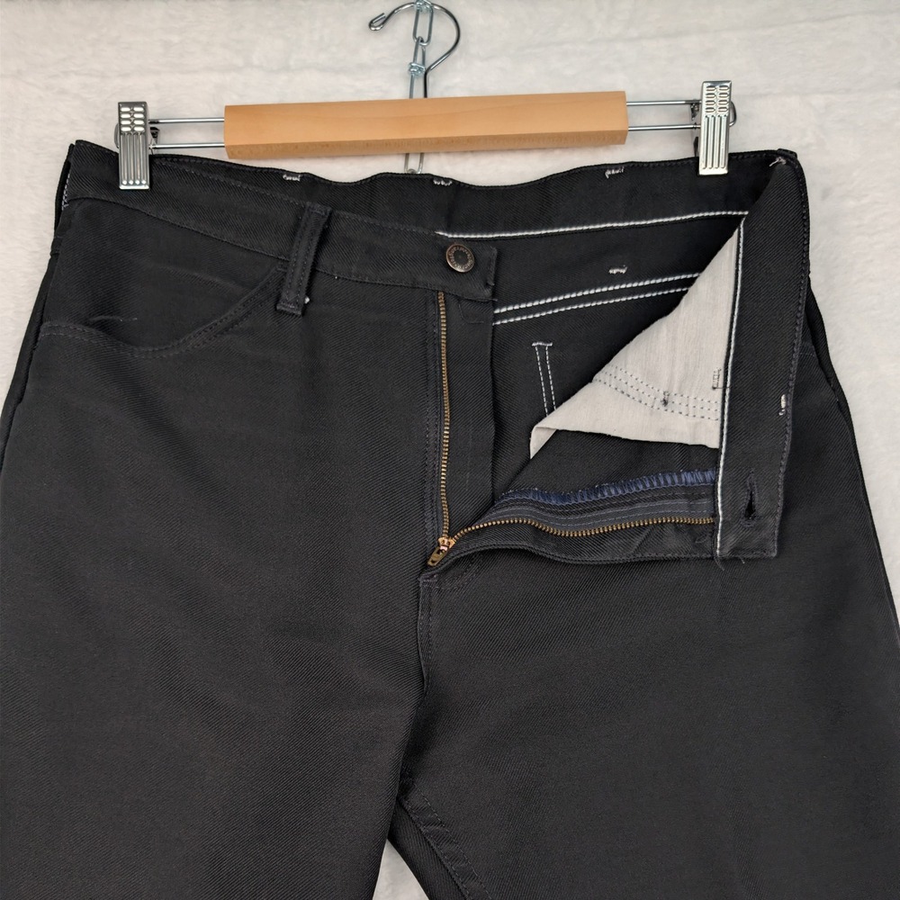 VTG Wrangler Jeans Mens 32x29 Black Straight Cowboy Cut Broken Twill Western 90s